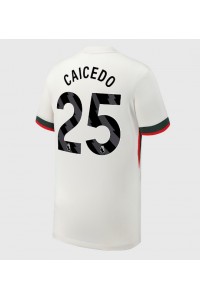 Fotbalové Dres Chelsea Moises Caicedo #25 Venkovní Oblečení 2025-26 Krátký Rukáv